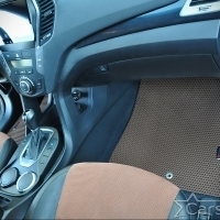 Автомобильные коврики EVA на Hyundai Santa Fe III 3 ряда (2012-2018)