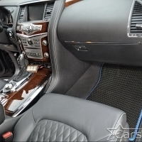 Коврики текстильные на Nissan Patrol VI Y62 3 ряда (2010->)