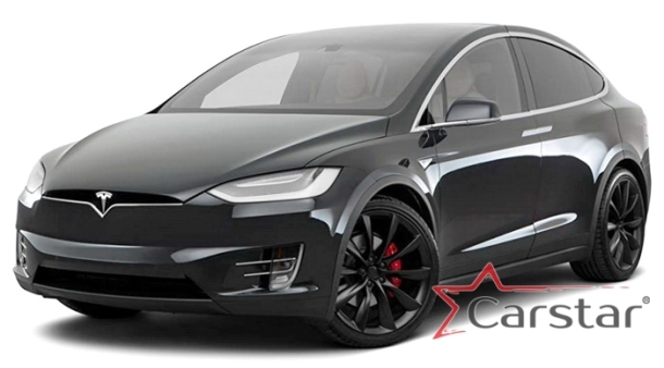 Текстильные коврики для Tesla Model X 7 мест 3 ряда (2015->) 